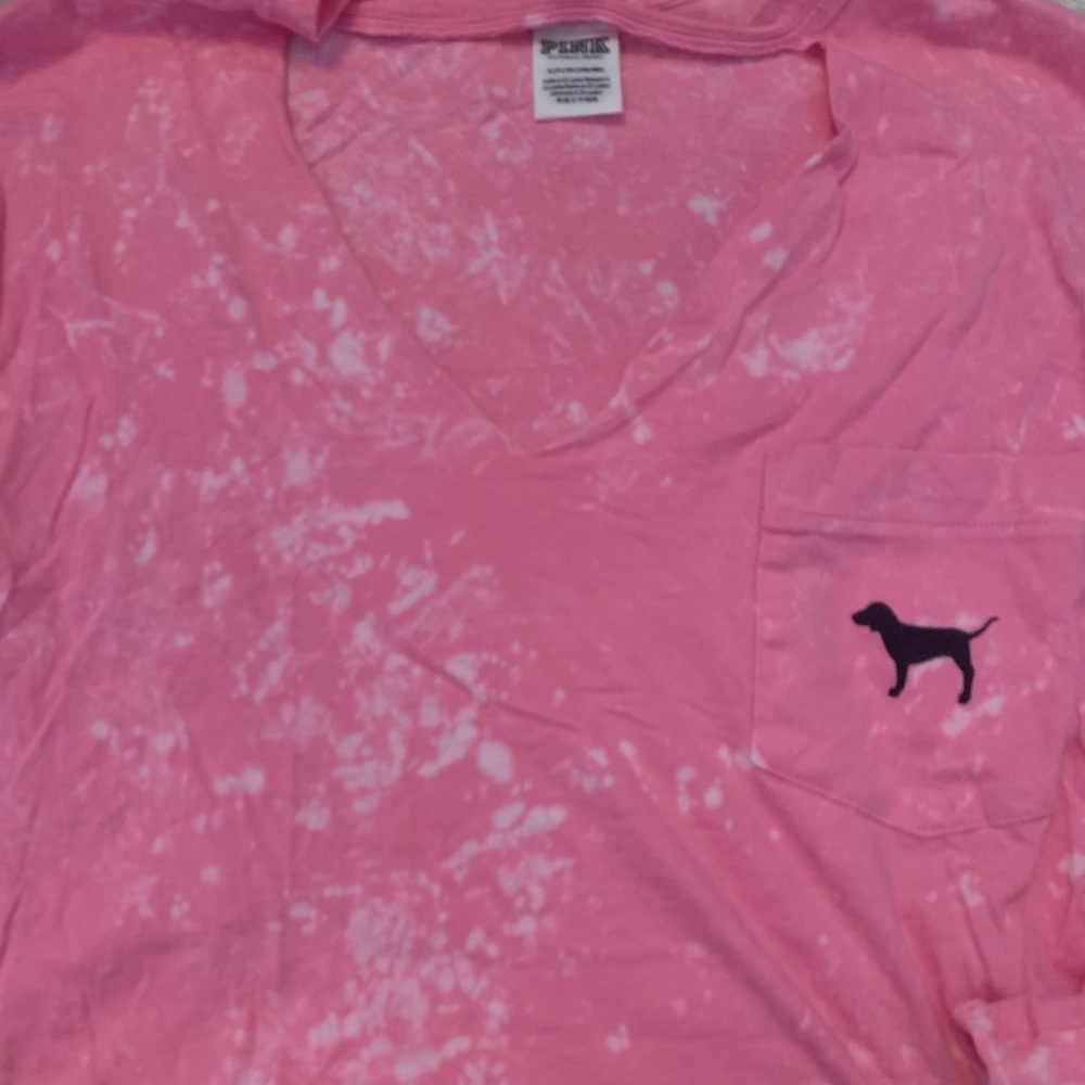 Pink Victorias Secret long sleeve crop top